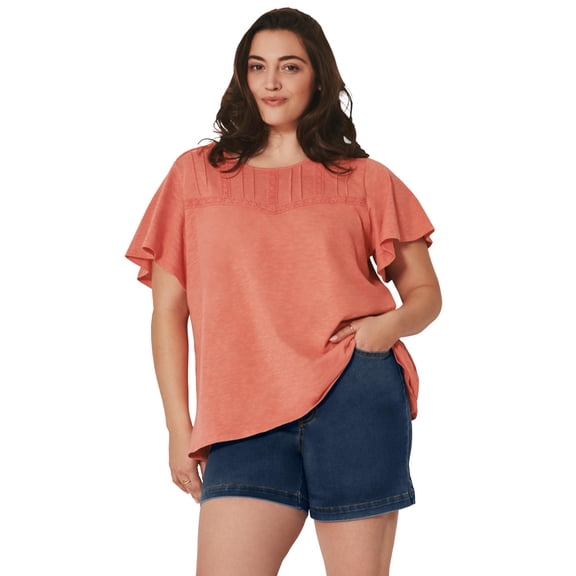 Avenue Women's Plus Size Butter Denim Short