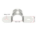 thumbnail image 2 of Uxcell 15mm(0.6") 201 Stainless Steel 2 Holes Rigid Pipe Strap Tension Tube Clamp 25 Pack, 2 of 5