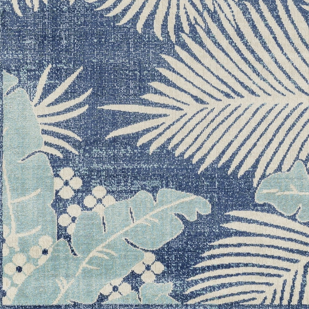 Livabliss Outdoor Rugs, 7x9 Bodrum Coastal Tan Area Rug for Patio, Porch, Deck, Backyard, Waterproof Indoor Outdoor Carpet (6'11" x 9')