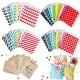 thumbnail image 2 of Bolsa de papel Kraft ondulada de trébol de cuatro hojas, 4 estilos, galletas mixtas, dulces, bolsa de envoltura de regalo para Navidad, 20, 13x18, 2 of 4