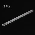 thumbnail image 3 of Acrylic Embossed Rolling Pin 16cm x 1cm Heart Pattern, Transparent, 2 Pieces, 3 of 5