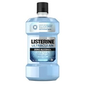 Listerine Ultraclean Zero Alcohol Tartar Mouthwash, Arctic Mint, 500 mL