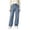 *Light Blue, variant on Binmer Women's High Waist Jogger Denim Jeans with Pocket ,Casual Loose Drawstring Cuff Cargo Trousers Green,Women's Plus M