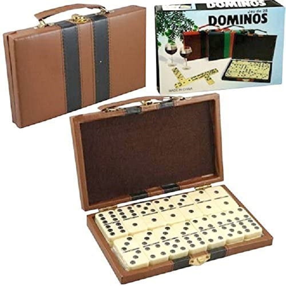 Dependable Industries Domino Double Six Tile Ivory and Black, 30 Pieces