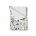 thumbnail image 2 of Aster Soft Flannel Fleece Throw Blanket, Botanical Herbs Blossoms Leaves Shabby Plants Growth of Mother Nature Illustration, Cozy Plush for Indoor and Outdoor Use, 50" x 60", Multicolor, by Ambesonne, 2 of 6