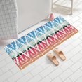 thumbnail image 2 of Rainbow Ethnic Pattern Bathroom Rugs Mat,Non Slip Microfiber Bathroom Rug,Rubber Backing,Soft Bathroom Mats for Bathroom Floor,Tub and Shower,60x24in(150x60cm), 2 of 5