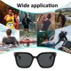 thumbnail image 5 of Gafas de sol cuadradas de cadena con montura grande, gafas de sol de tendencia de tiro callejero de moda, hechas de PC, 5 of 5
