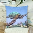 thumbnail image 3 of MKHERT Sea Turtle Throw Pillowcase Pillow Cover Cushion Couver 18x18 inch, Set of 2, 3 of 3