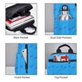 thumbnail image 3 of Balery Cute Shark Mochila ligera para hombre y mujer: duradera e impermeable, ideal para la escuela, el trabajo, viajes y uso diario., 3 of 7