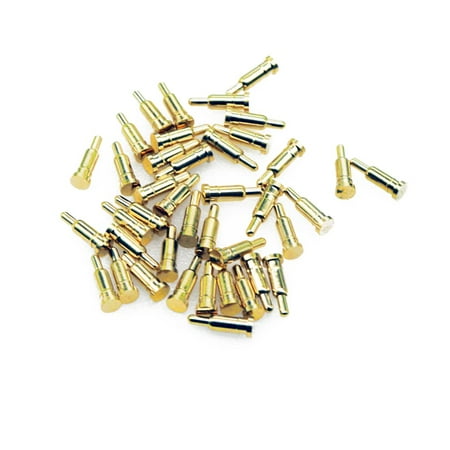 

Treedix 30PCS Gold Plated Spring Loaded Thimble Pogo Pins Probes 2mm Dia 6mm Height Pogopin Header Target Connector Through Hold PCB Test Pin Thimble Pogo Pin Signal Pin