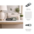 thumbnail image 5 of Elegant Marble Two Tone Square Links for Home Decor - Decorative Ornament for Bathroom Vanity, Office, and Living Room Decor - Modern Accent for Shelf Display and Coffee Table - 2", Black & Green, 5 of 13