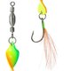 thumbnail image 3 of 5 señuelos de pesca metálicos trenzados, cebos giratorios de 360 ​​grados con cucharas de plumas, accesorios de pesca, 3 of 8