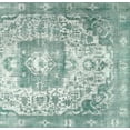 thumbnail image 1 of Ahgly Company Indoor Rectangle Traditional Cadet Blue Green Medallion Area Rugs, 5' x 8', 1 of 6