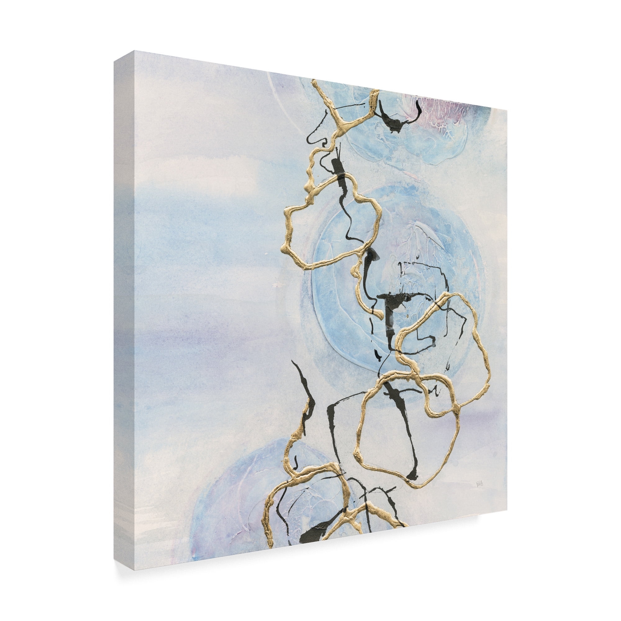 Trademark Fine Art 'Abstract Lines on Pastel II' Canvas Art by Chris Paschke