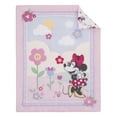 thumbnail image 3 of Disney Minnie Mouse 3-Piece Crib Bedding Set, Pink, Comforter, Fitted Sheet, Blanket, Infant Girl, 3 of 6