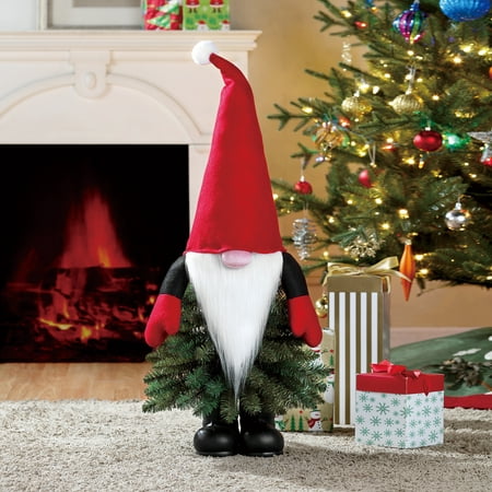 Holiday Time Unlit Gnome Christmas Tree 3 ft,