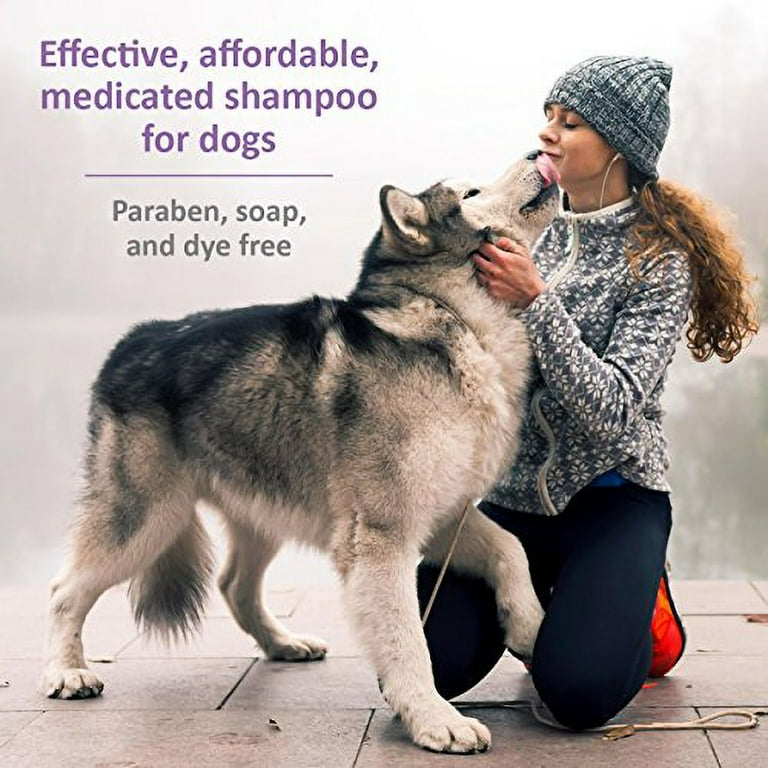 Veterinary formula clinical care antiparasitic and antiseborrheic medicated shampoo for top dogs