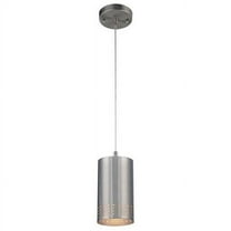 Westinghouse Phelps Mini Pendant Brushed Nickel Finish Perforated Metal Shade