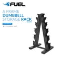 thumbnail image 3 of Fuel Pureformance by CAP A-Frame Dumbbell Rack for Home Gym, 5-Tier Hex Dumbbell Storage Rack, 200 lb Capacity, 3 of 6