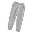 thumbnail image 2 of Pantalones de Chándal de Lana para Niños Cintura Elástica Pantalones de Lana Cálidos Informales de Algodón Súper Suave para Invierno al Aire Libre Gris XL, 2 of 5
