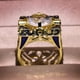 thumbnail image 3 of Anillo de rayas de esmalte azul para hombre y mujer, anillo de cobre chapado en oro y circonitas europeas y americanas, 3 of 5