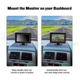 thumbnail image 6 of DAMIFU 5.0 Inch Tft Lcd Car Reversing Screen For Rear View Kit Reverse Parking Camera, 6 of 9