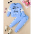 thumbnail image 3 of Toddler Girl Clothes 2pcs Fall Winter Outfits Little Girls Sweatshirts+ Pants Set Baby Sweatsuit Clothing 1-5 Years, 3 of 6