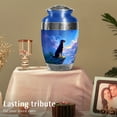 thumbnail image 5 of SABURIAL Dog Urn - Decorative Cremation Urns For Human Ash - Handmade Memorial Urns For Mom & Dad Ashes - Perfect Burial Urn For Male Ash - 10 Inch Large With Velvet Bag, 5 of 7