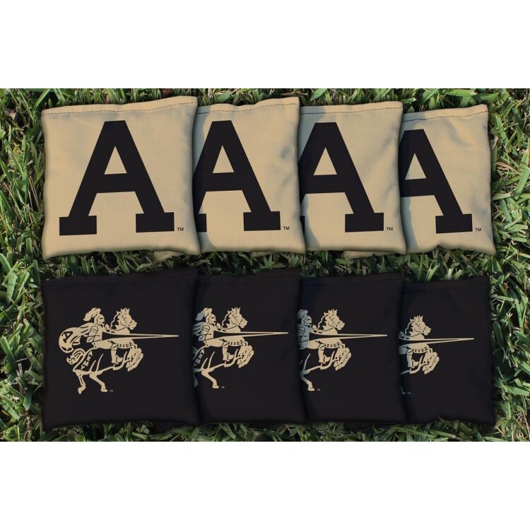 Army Black Knights Distressed Football Field Cornhole Set with Bags