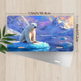 thumbnail image 2 of 1 Pcs 2D Flat License Plate Covers & Frames, Polar Bear on Ice For Decorative Front, Waterproof For Decoration Aluminum License Plate Covers & Frames Cover For Men Women, 12" X 6", 2 of 6