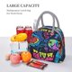 thumbnail image 5 of Fotbe Neon Graffiti Urban Art Bolsa de Almuerzo con Estampado, Lonchera Aislada, Contenedor de Comida Reutilizable Tipo Cooler a Prueba de Fugas, 5 of 6