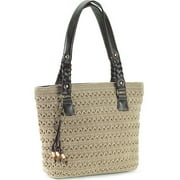 Crochet Tote With Checkbook & Coin Purse