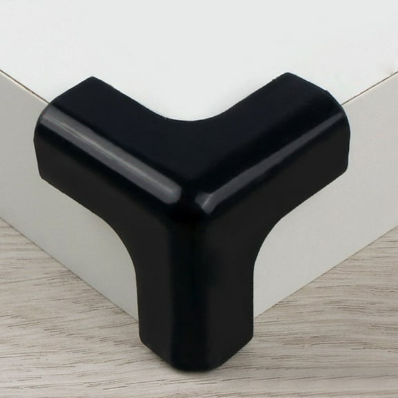 Black Soft Silicone Corner Guards for Baby Proofing – Adhesive Clear Table Edge Protectors for Furniture, Glass Tables, Sharp Edges