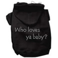 thumbnail image 3 of Pet, Dog  Cat Hoodie Rhinestone, "Who Loves Ya Baby?", 3 of 6