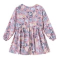 thumbnail image 2 of Kids Baby Teen Girls Long Sleeved Floral Print Princess Dress Dress Clothes 2024 Casual Dresses For Girl Dress Sandals, 2 of 4