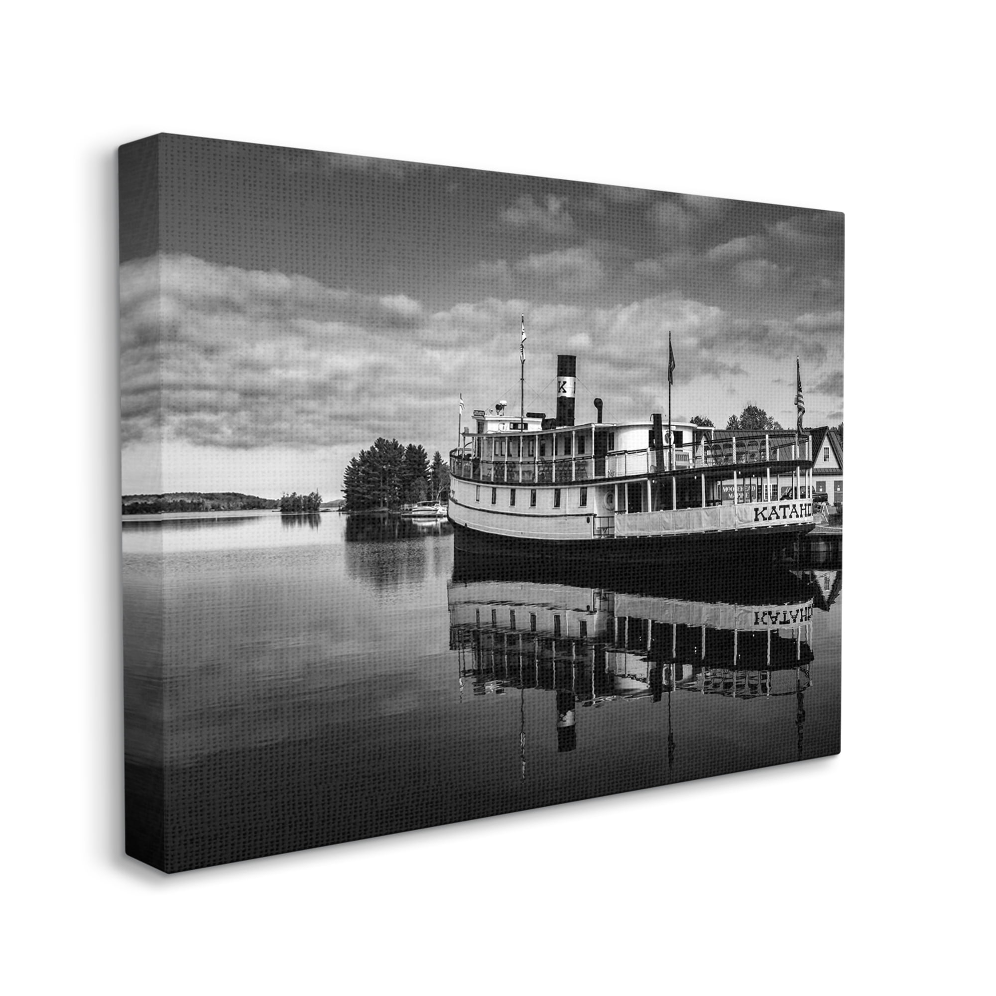 Stupell Industries Ferry Port Photography Transportation Photography Gallery Wrapped Canvas Art Print Wall Art, 30 x 24