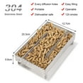 thumbnail image 7 of WADEO Pellet Smoker Box, Cold Smoke Generator with Brush&Hooks for Hot or Cold Smoking, Meat, Fish, Cheese, 7 of 7