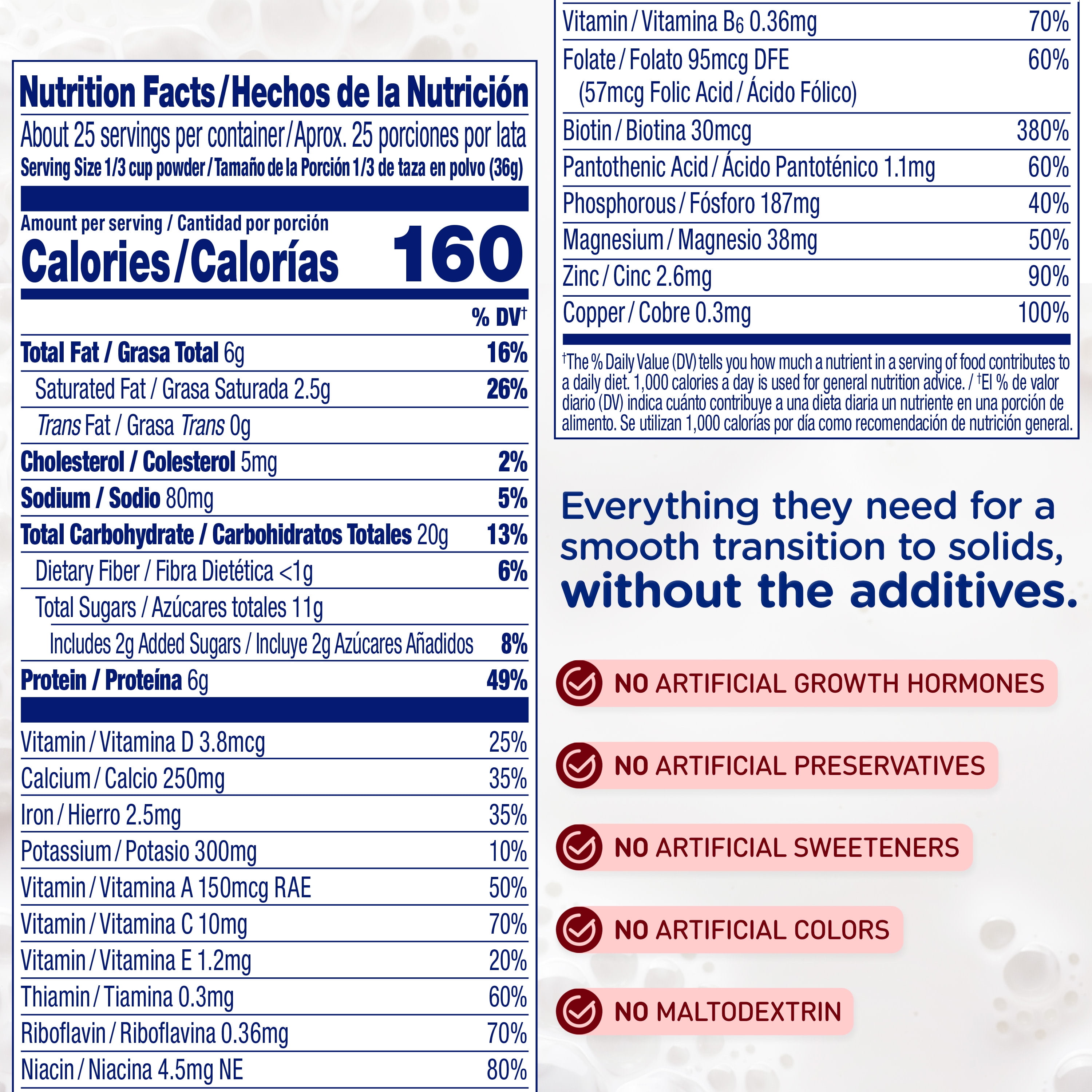 Enfagrow Premium Powder Toddler Nutritional Milk Drink, Supports Growth & Immune Health, Natural Milk Flavor, 32 Oz Can, 6 Count