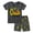 Grey, variant on GiLiling Boys Short Sleeve Home Outfit Set - Excavator Print T Shirt with Shorts 2 Piece Loungewear Clothing Set (Grey, 3-4 Years)