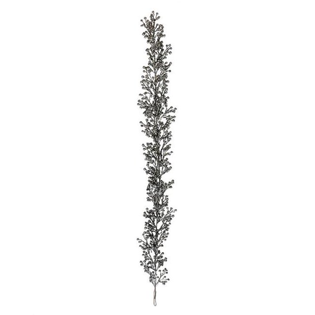 Vickerman L180827 6 ft. Pewter Glitter Berry Outdoor Garland