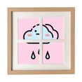thumbnail image 1 of Lluvia animada Pantalla de escritorio de pared de marco 4 aperturas, 1 of 4