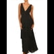 thumbnail image 3 of Vestidos de Dama de de Escalonada para Mujer, Vestidos de Noche Formales con Volantes, Largos y Plisados. Negro XL, 3 of 9