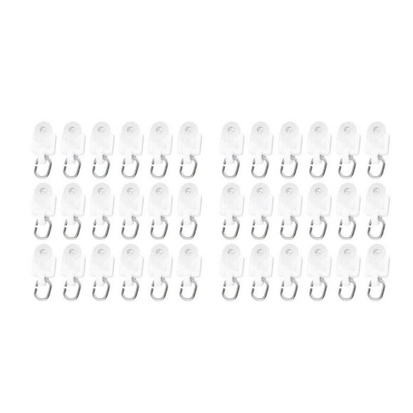 EcoNesxp 100pcs Curtain Fixed Roller Curtain Track Pulley Track Curtain Pulley with Hooks 100pcs Curtain Fixed Roller Curtain Track Pulley Track Curtain Pulley with Hooks 100pcs Curtain Fixed Roller
