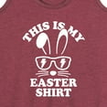thumbnail image 3 of Instant Message - This Is My Easter Shirt - Women's Racerback Tank Top, 3 of 6