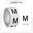 Hand Tag Sizes Round Size Sticker Labels, 500Pcs Adhesive Size Dots, Black M Size Tags ...