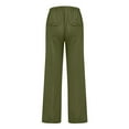 thumbnail image 4 of Fashnice Men Sweatpants Solid Trousers Drawstring Pants Casual Street Lounge Army Green 4XL, 4 of 9
