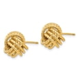 thumbnail image 2 of 14k Yellow Gold Love Knot Stud Post Earrings, 2 of 3