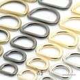 thumbnail image 5 of 6pcs D-Ring Findings Purse Belt Strap Loop Quality Finish Purse Making D Rings SCD1 (37mm (1-1/2"), Silver), 5 of 7
