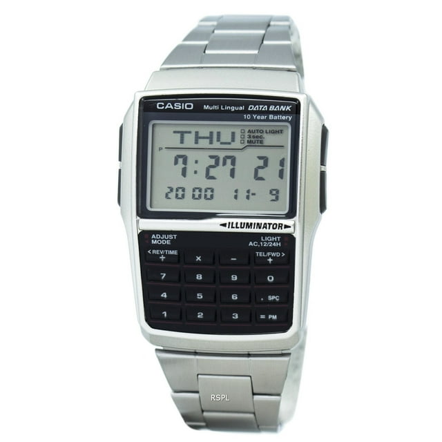 Casio Youth Digital Data Bank 5 Alarm Multi-Lingual DBC-32D-1ADF DBC-32D-1 Men's Watch