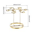 thumbnail image 2 of Encimera Vino Soporte para Vino Copas, Independiente Vino Copas Estante con 6 Ganchos, Metal Copas Soporte para Bar, Cocina Hogar Almacenamiento (Oro 265x230mm), 2 of 6